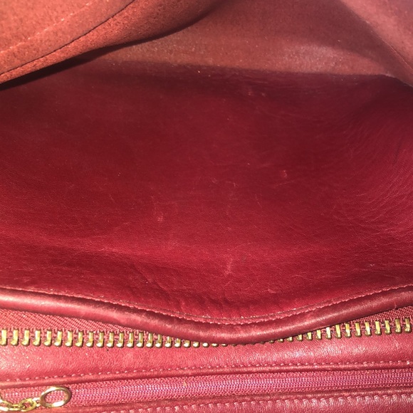 COACH PATRICIA SCHNEIDER'S Red Glove Tanned Crossbody Shoulder Bag VTG 9951 COA - Picture 13 of 17